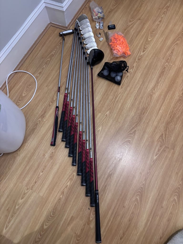 Complete Golf Club Set – Cleveland Irons, Cobra Driver, Odyssey Putter + Bag