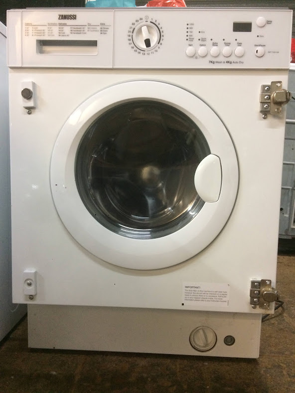99 Zanussi ZWT 7+4kg 1200spin White LCD Integrated Washer/Dryer 1 Year WARRANTY DELIVERY AVAILABLE