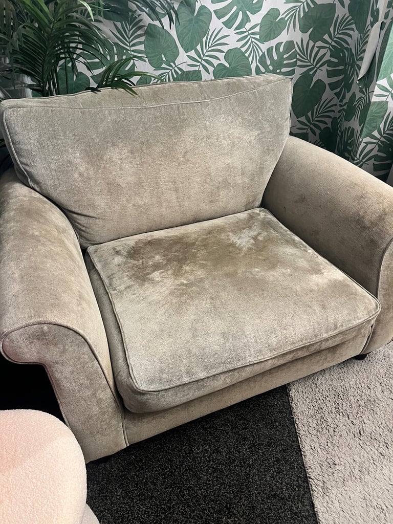 Grey snuggle chair
