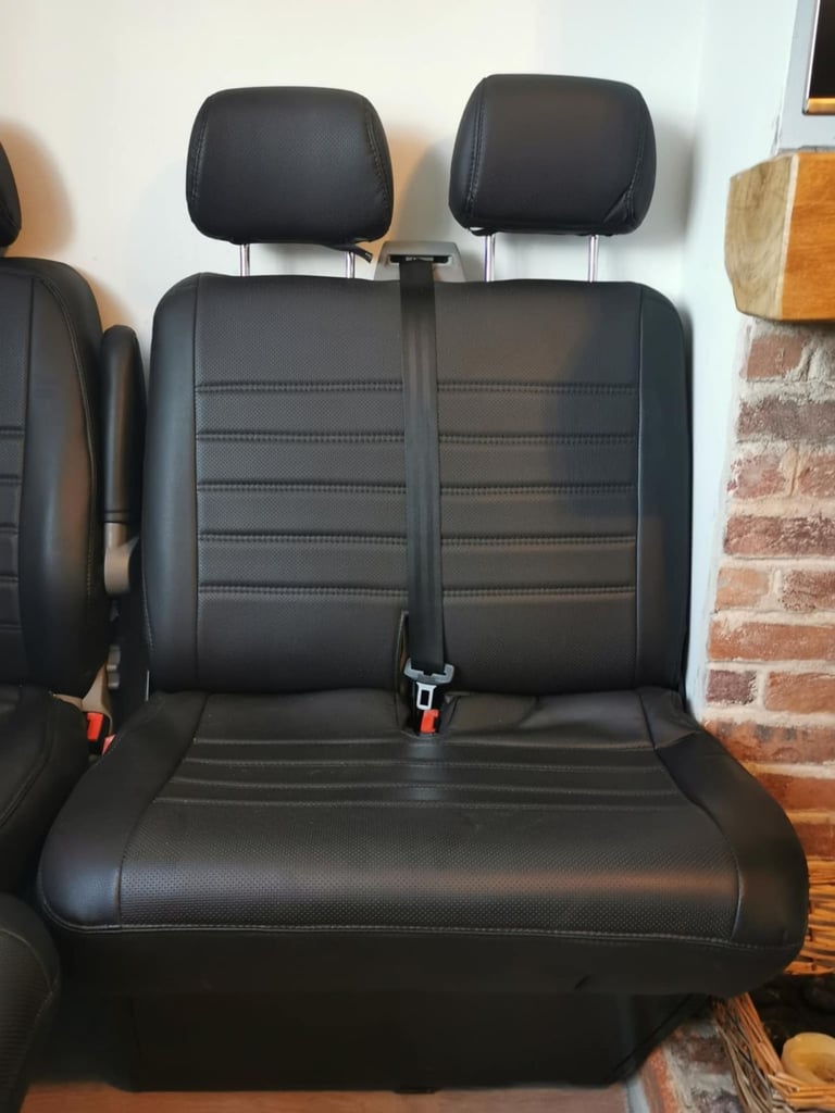 VW Transporter T5/T6 Genuine seats leather covers 5 in total. Bargain.