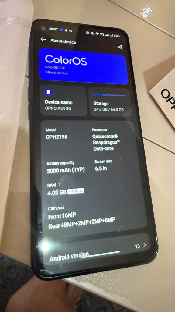 Oppo a54 unlocked dualsim