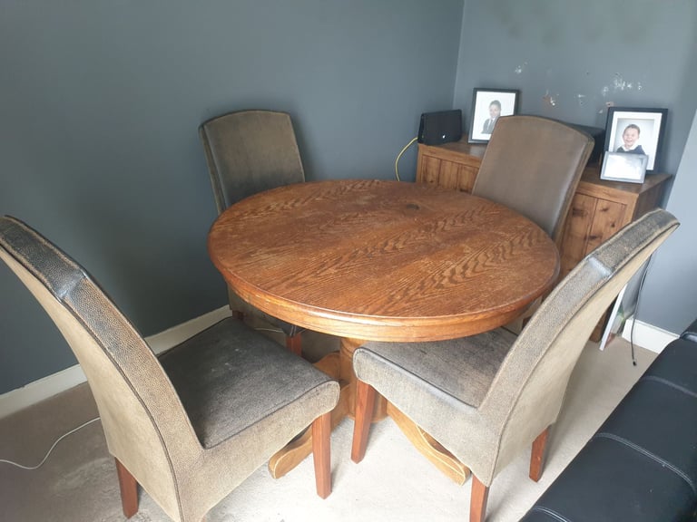 image for Table and 4 chairs
