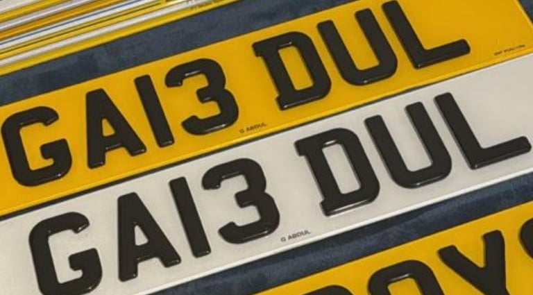 image for Private Number Plate for Sale – GA13 DUL (G ABDUL)