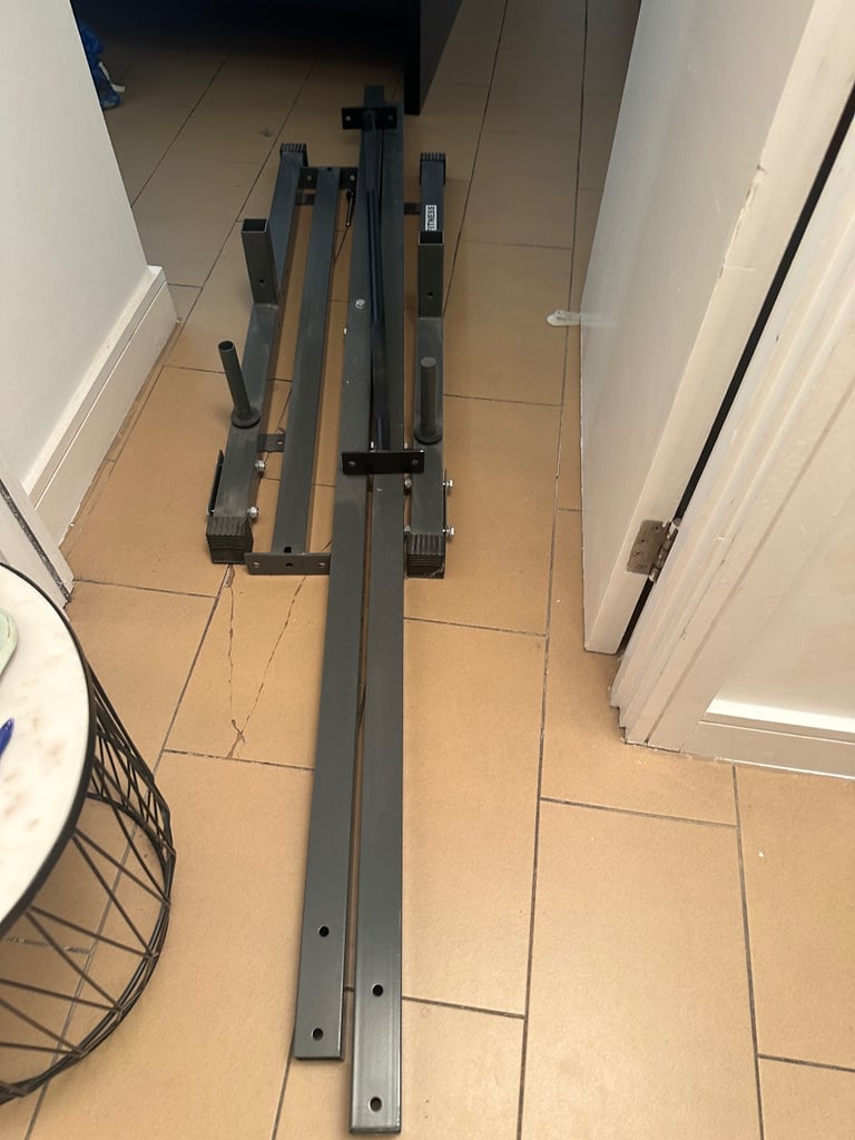 Gym set - Rack, bar, bench, weight plates & dumbells