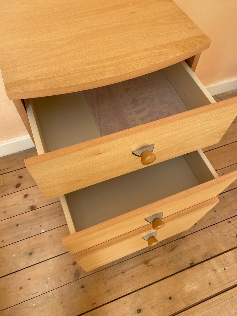 Pine Filing Drawer Unit 74Hx45Wx40D