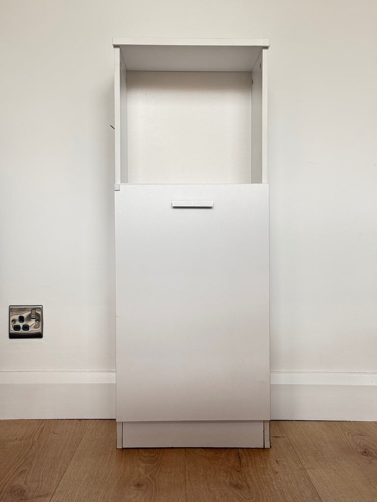 image for White Waterproof Bathroom Cabinet with Shelves
