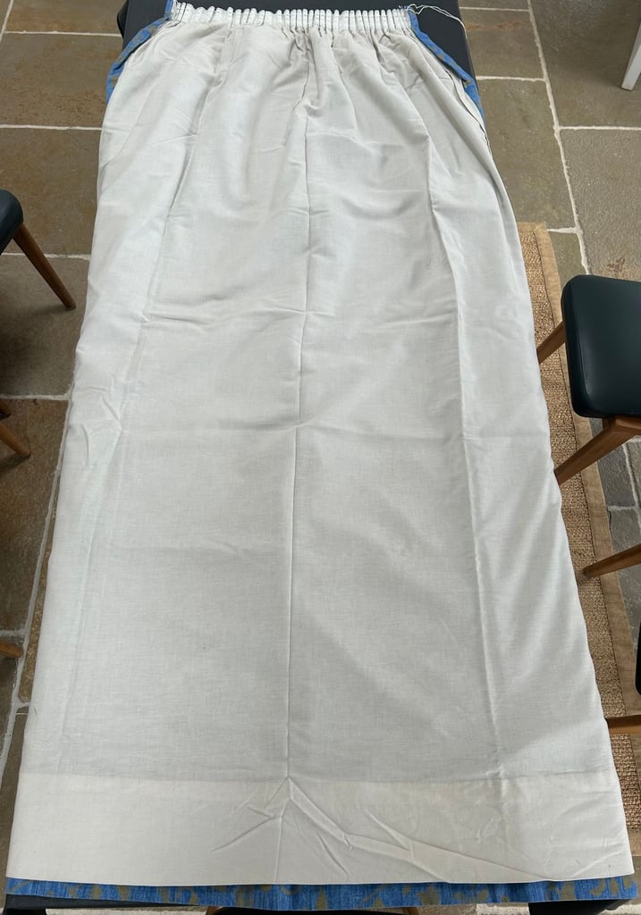 Beautiful curtains made from vintage Tricia Guild fabric 