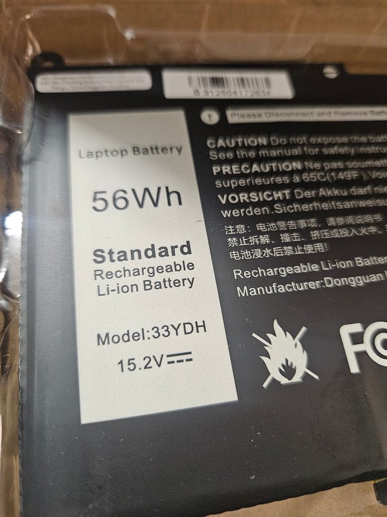 image for Laptop battery 33YDH