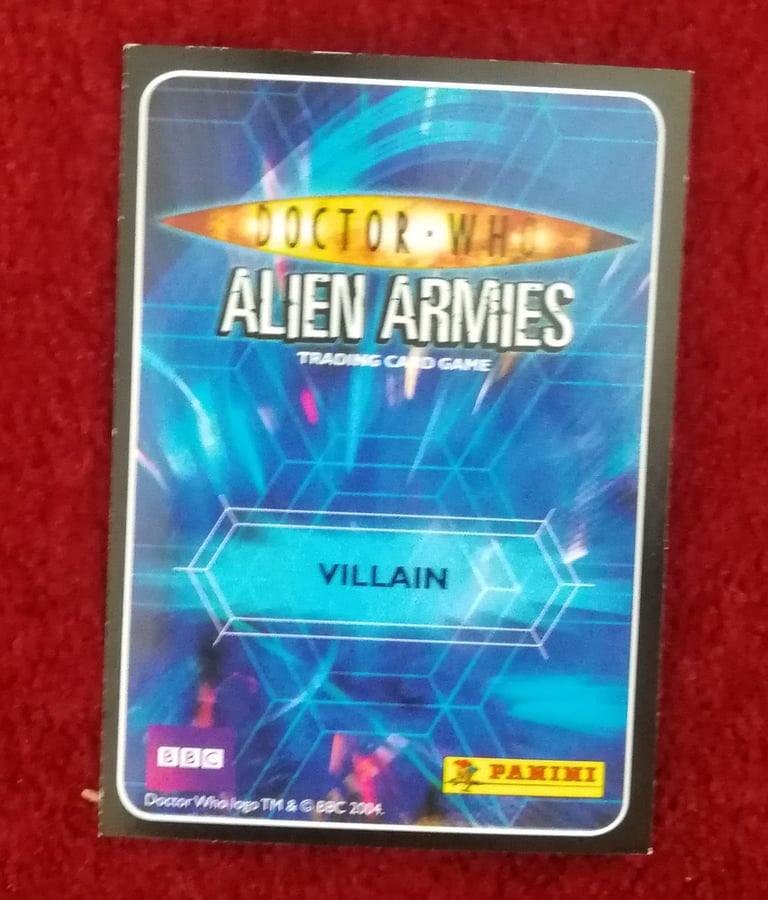 Doctor Who Alien Armies Trading Card Game 65 Cards from 2004 Panini