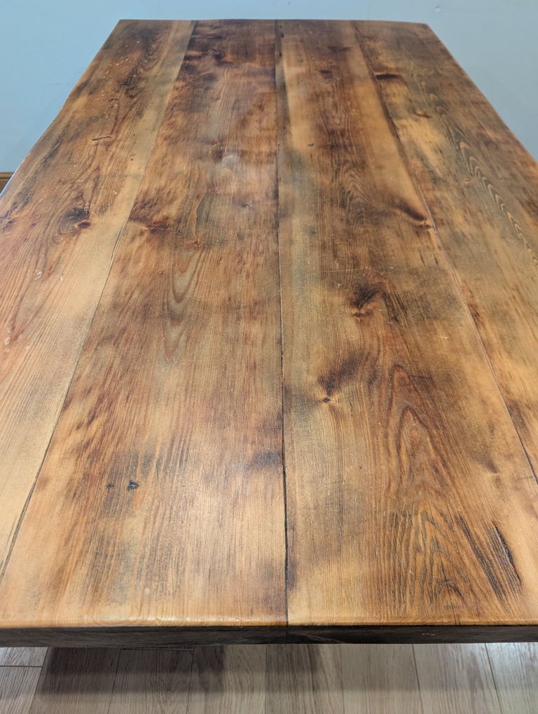 Handmade Solid Oak Dining Table & Bench