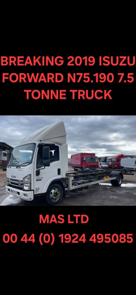 Isuzu Forward N75 190 BREAKING 2019