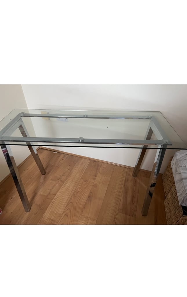 image for Glass topped desk