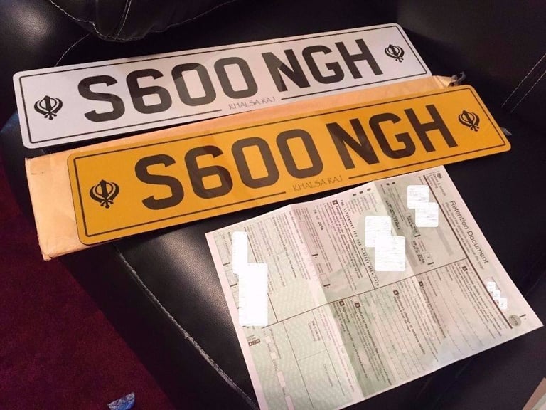 S600 NGH (SINGH) cherished private number plate on retention till 2026