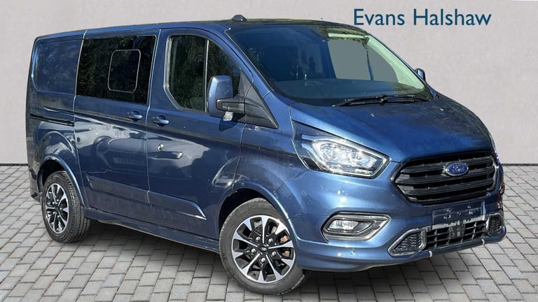 image for 2019 Ford Transit Custom 2.0 EcoBlue 185ps Low Roof D/Cab Sport Van Auto PANEL VAN DIESEL Automatic