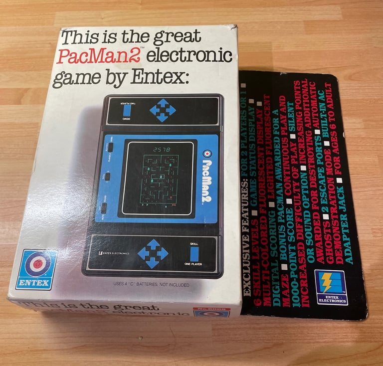 Entex PacMan2 - Vintage 80’s classic console arcade game