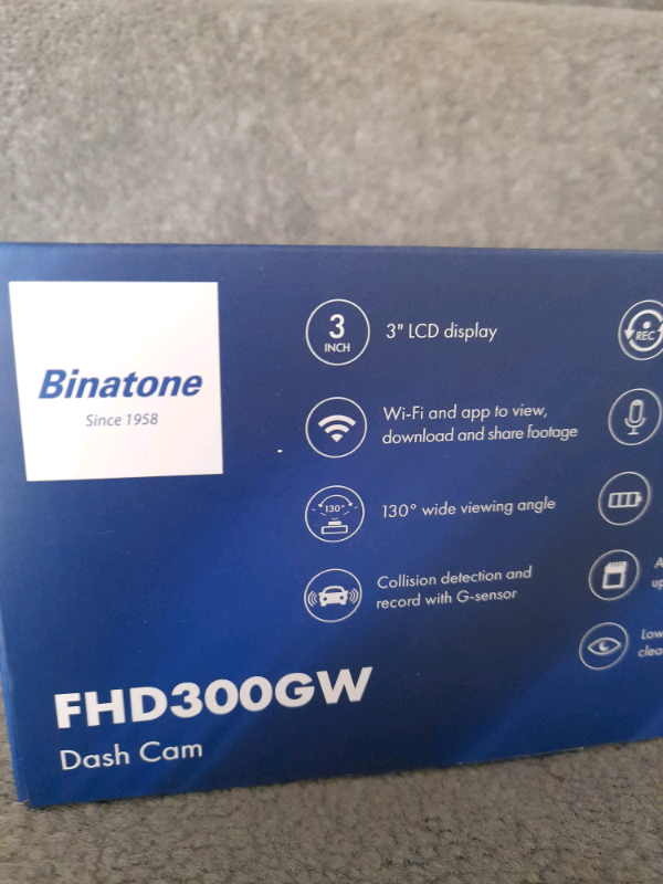 Binatone Dash Cam & 32GB memory Card, both new & unused