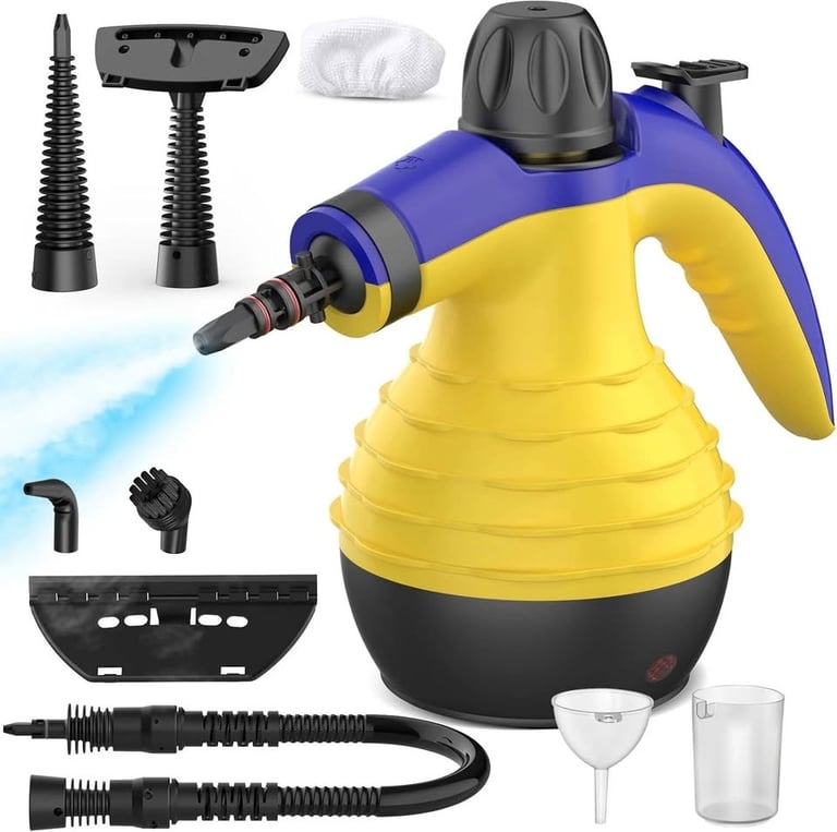 Multi-Purpose Steam Cleaner with 9 Accessories for Carpets, Curtains, Sofas