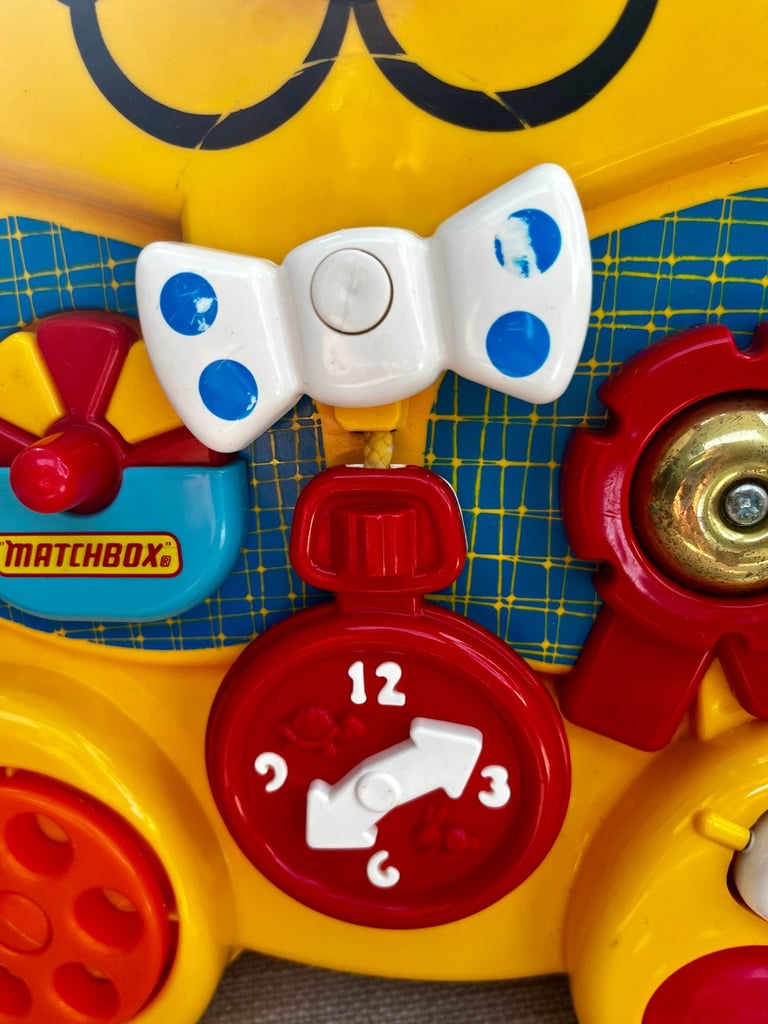 Matchbox Teddy Activity Centre & Fisher Price Drum, singing, counting Toys