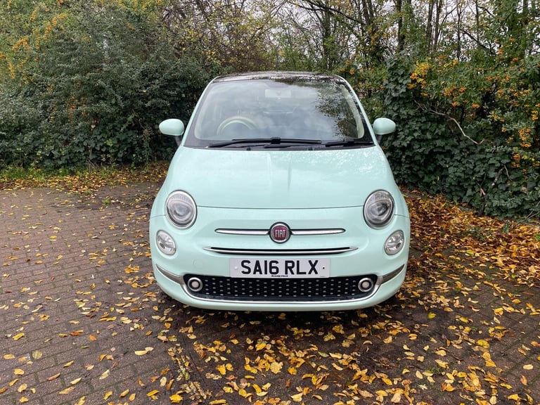 2016 Fiat 500 1.2 Lounge Euro 6 (s/s) 3dr HATCHBACK Petrol Manual