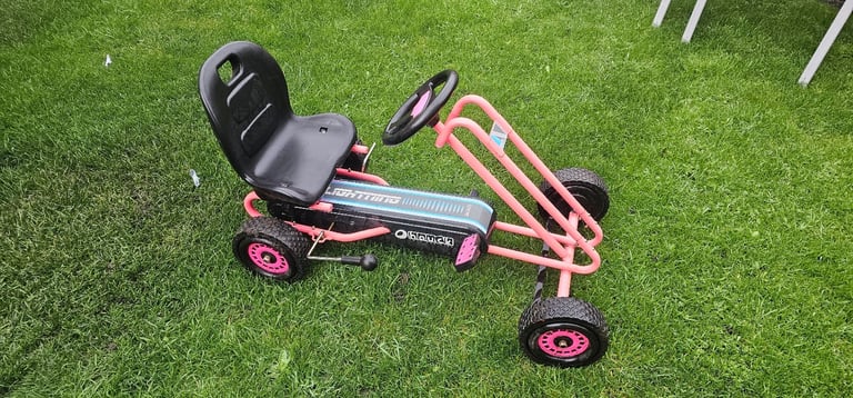 image for Hauck Pink Lightning Kids Go-Kart