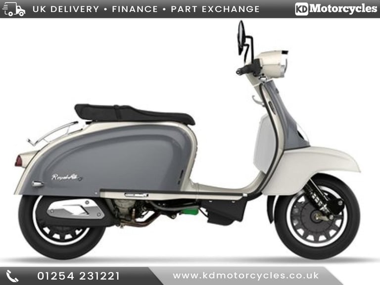 ROYAL ALLOY TG 125cc  LC ABS, learner legal retro scooter best for sale