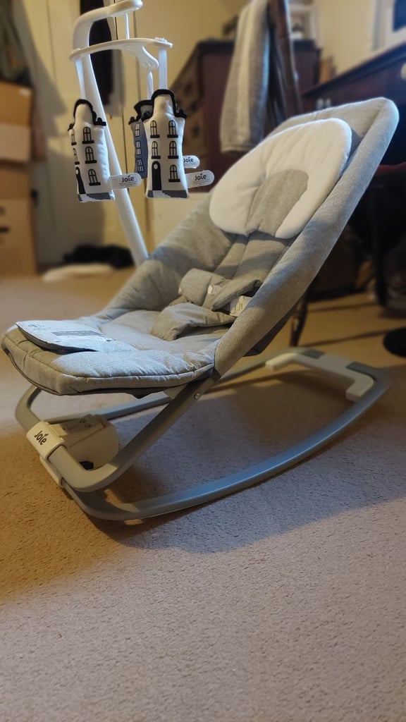 Beautiful, musical Joie baby rocker. Suitable from birth-6months.