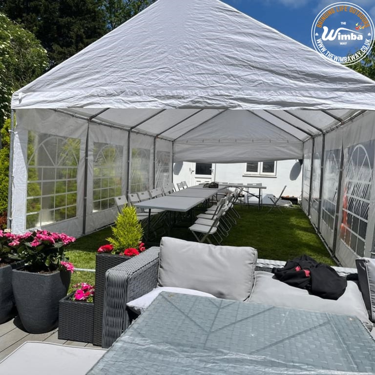New 4x8m Heavy-Duty Marquee | PE/PVC | Complete Party Tent Kits 