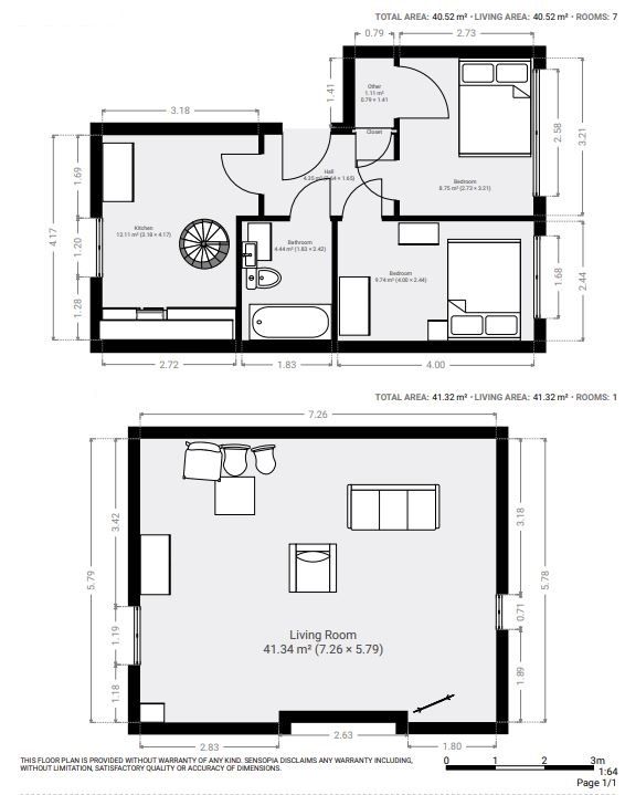 Very stylish, 2 bedroom, 2nd floor flat on two levels, in Fountainbridge – available December