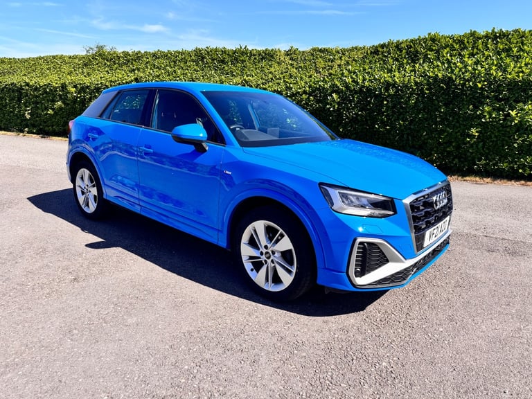 image for Audi Q2 35 TFSI S Line Manual Blue 2021 21 reg