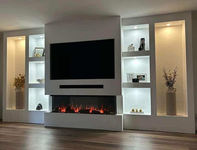 Media wall TV stands
