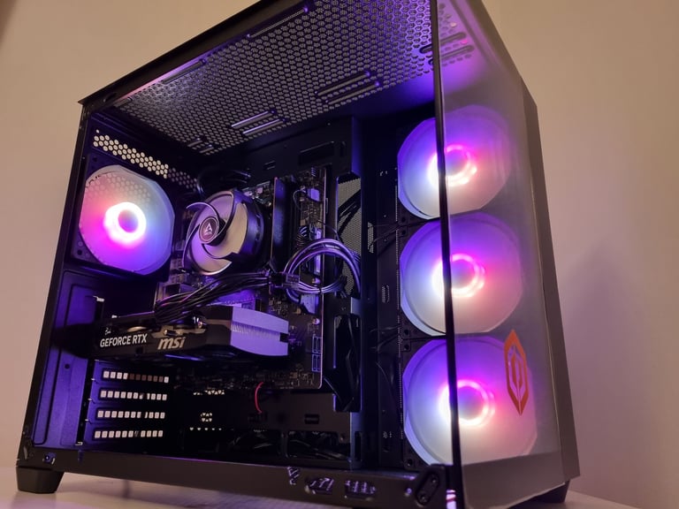 image for BARGAIN DDR5 GAMING PC RTX 5060 RYZEN 5 7500F SSD 1TB RAM 16GB COMPUTER WORKSTATION