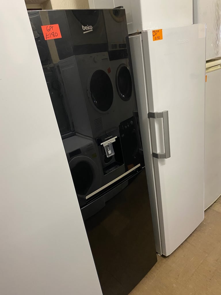 ♻️BLACK BEKO 6FT FRIDGE FREEZER £180