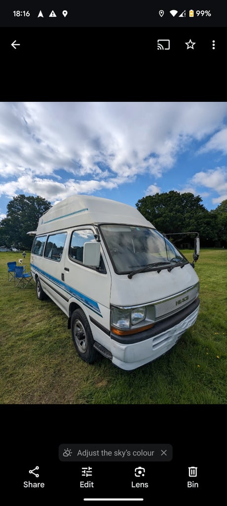 Toyota, HIACE Campervan, 1993, 2800 (cc)