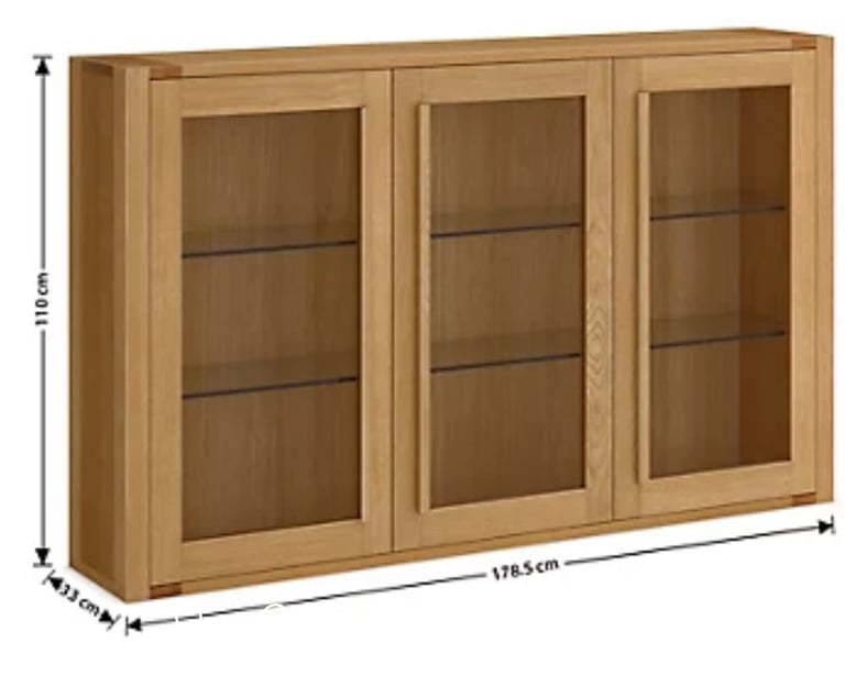 image for M&S Sonoma 3 Door Display Cabinet/Dresser Top