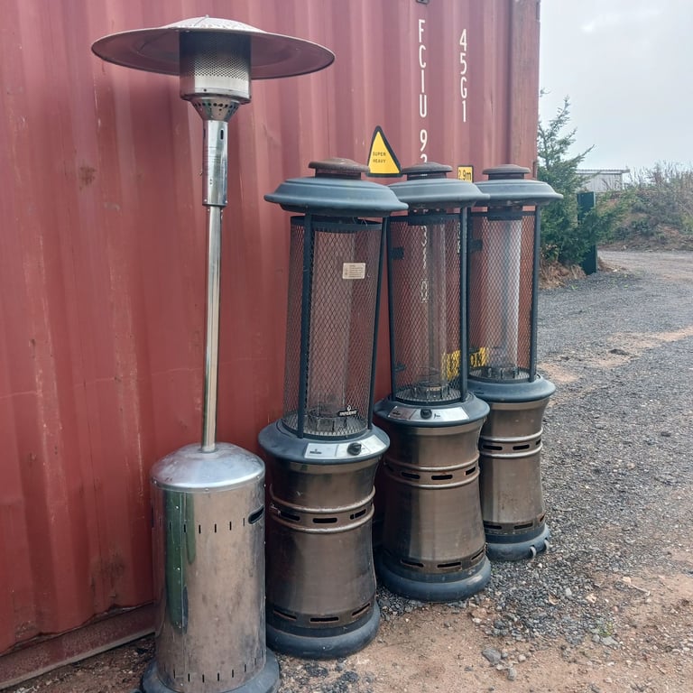 image for 4 GAS PATIO HEATERS LEFT IN STORAGE FACILITY SPARES REPAIRS BARGAIN SUTTON COLDFIELD COLLECTION 
