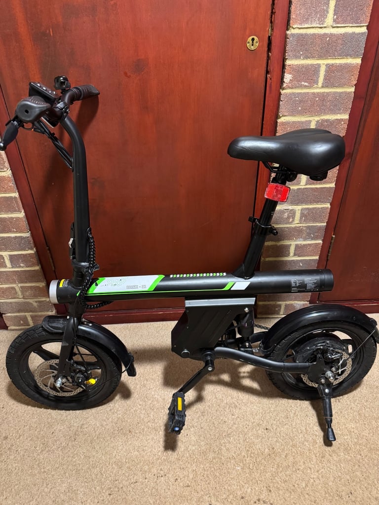 U1 electric bike 14" wheel foldable seat and handle bar 