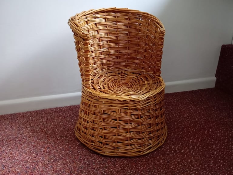image for Woven Wicker child's/display chair 