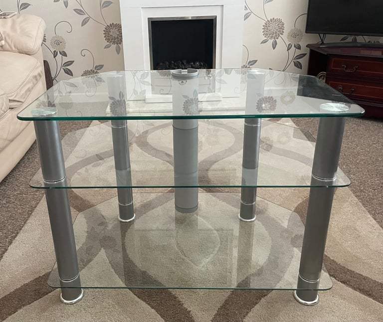Three Tier Glass TV Stand 