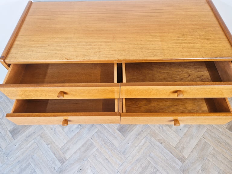 Nathan Mid Century Medium Teak Danish Design Compact Retro Sideboard Cabinet BL716