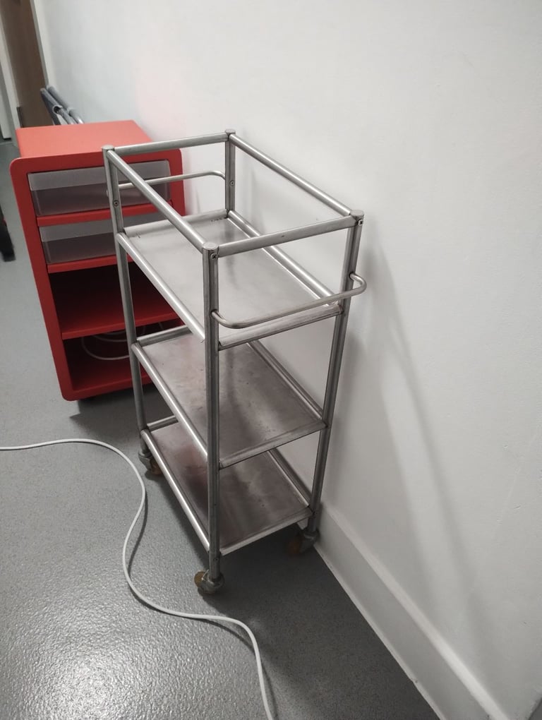 image for Orange plastic drawer unit 