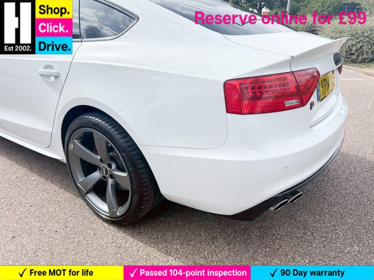 2014 Audi S5 3.0 TFSI V6 Black Edition Sportback S Tronic quattro Euro 5 (s/s) 5dr HATCHBACK Petr...