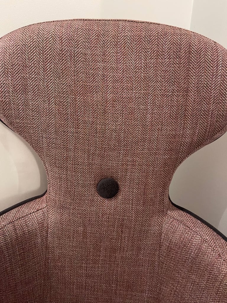 Stunning large lilac purple herringbone chair NEW