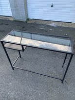 Metal with glass desk 