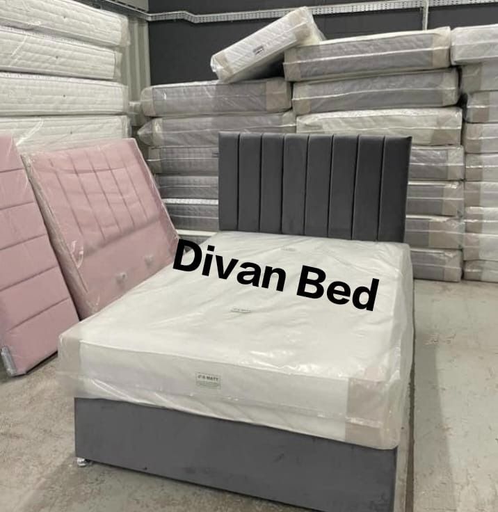 image for ** Awesome Price – Double Divan Bed, Optional Mattress & Drawers, Fast Delivery **