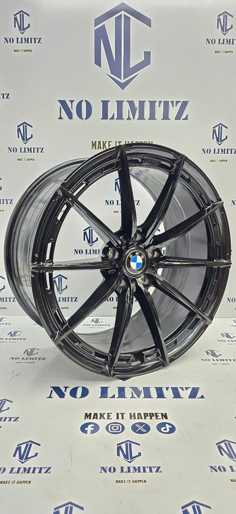 SET OF 4 BRAND NEW BMW 19" M-SPORT 3 SERIES 4 SERIES 5 SERIES STYLE ALLOY WHEELS 5x120 GLOSS BLACK