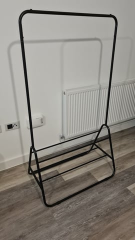 Habitat Arnie Clothes Rail with Shoe Rack Black in New Cross
