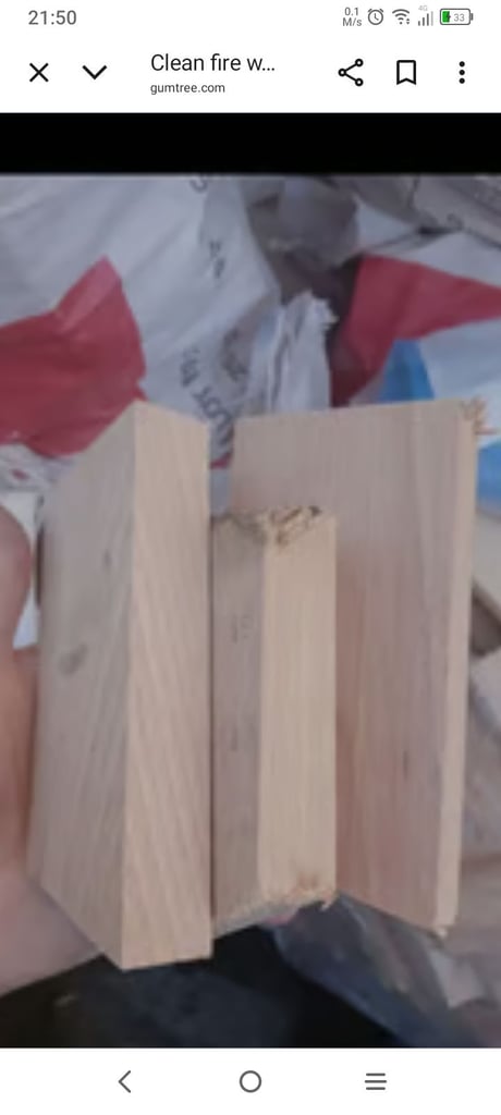 image for Large sacks of clean fire wood