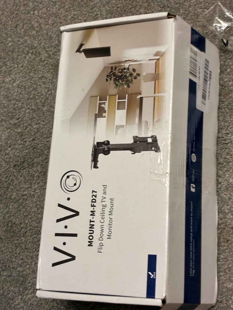 image for VIVO MOUNT-M-FD27 Manual Folding Ceiling Mount