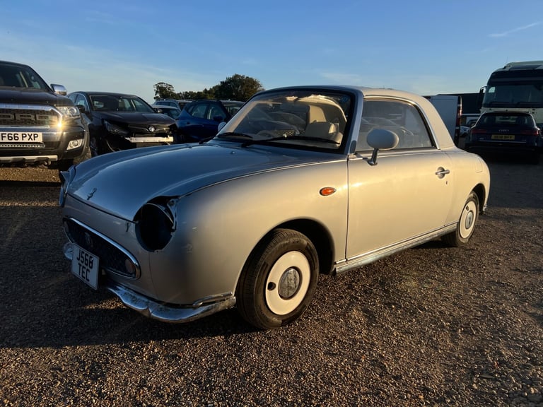 1991 NISSAN FIGARO CONVERTIBLE SILVER AUTOMATIC PETROL SALVAGE DAMAGED REPAI CAT
