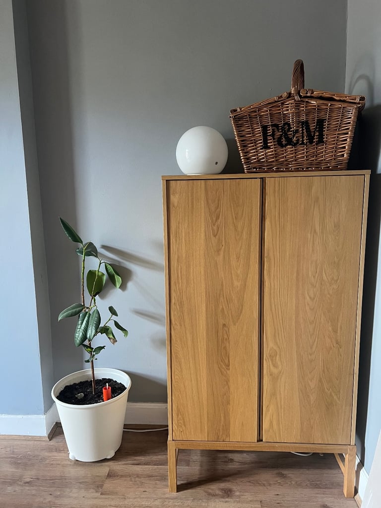 Oak Habitat Pantry Cabinet 